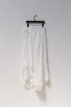 Marc Le Bihan irregular wrinkled silk skirt series 2503 MLB-2503-BAI white